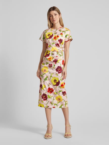 Weekend Max Mara Midikleid mit floralem Muster Modell 'KIM' Rosa 4