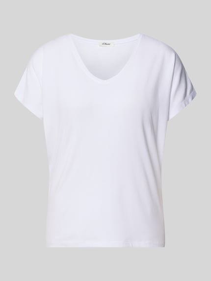 relaxed fit T-shirt van viscosemix Shop The Look MANNEQUINE