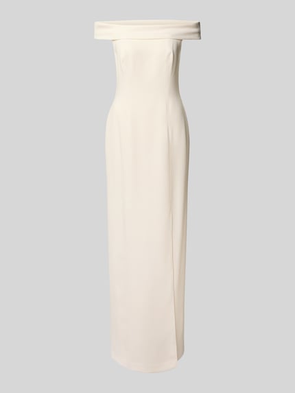 Lauren Ralph Lauren Abendkleid mit Carmen-Ausschnitt Ecru 2