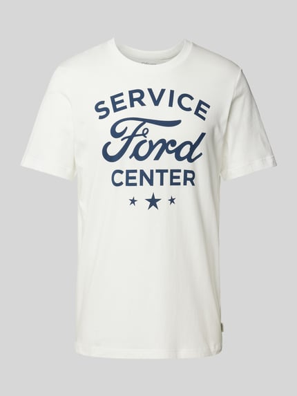 s.Oliver RED LABEL Regular fit T-shirt van puur katoen met Ford®-print Wit - 2