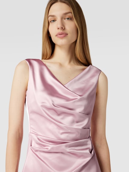 Vera Mont Cocktailkleid mit Wasserfall-Ausschnitt Rose 3
