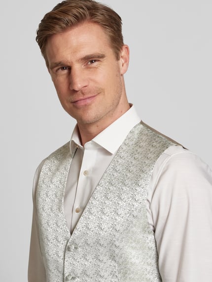 WILVORST Gilet met all-over motief Mintgroen - 3