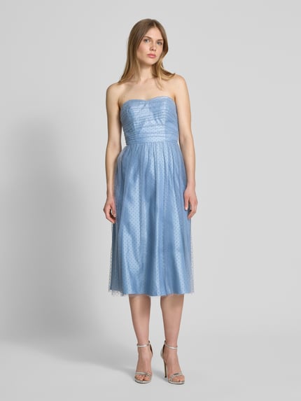 Laona Knielanges Cocktailkleid mit rückseitigem Schnürverschluss Hellblau 4