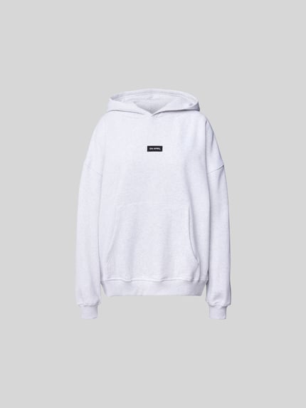 OH APRIL hoodie met labeldetail Lichtgrijs - 2
