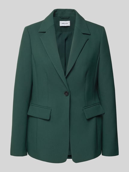 MORE & MORE żakiet o kroju slim fit z kieszeniami z patką Butelkowy zielony 2