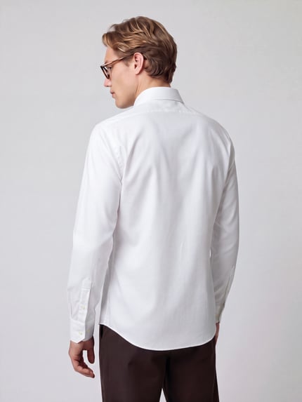 BOSS Regular Fit Businesshemd mit Haifischkragen Weiss 5