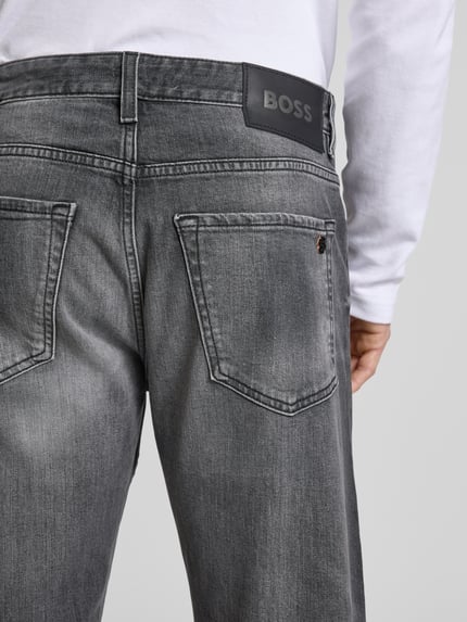 BOSS Orange Slim fit jeans met 5-pocketmodel, model 'Maine' Jeansblauw - 3