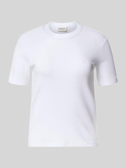Carhartt Work In Progress T-shirt z wyhaftowanym logo Biały 2