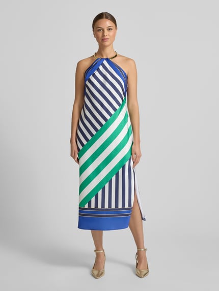 Lauren Ralph Lauren Nauwsluitende cocktailjurk met all-over motief model 'SULADRI' Orange - 4