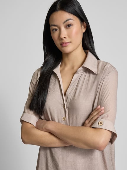 Apricot Regular fit blouse met platte kraag Zand - 3