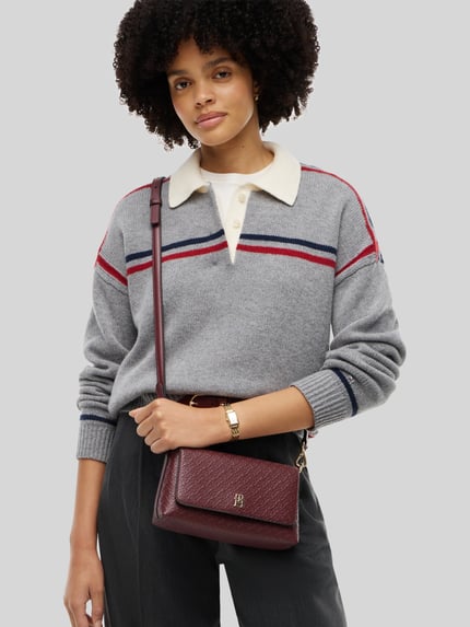 Tommy Hilfiger Umhängetasche mit Logo-Detail Bordeaux 1