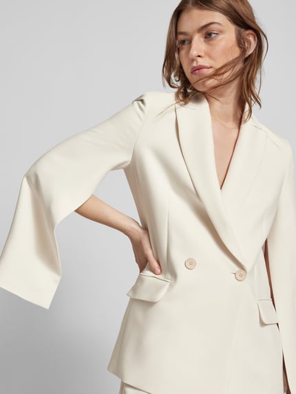 Jake*s Collection Blazer mit Pattentaschen Ecru 3
