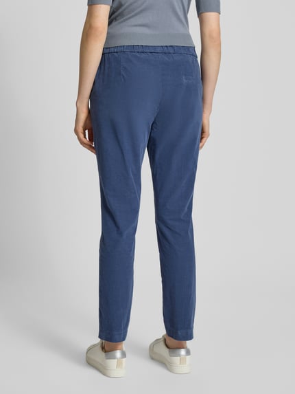 TONI Broek met verkorte pasvorm en elastische band, model 'sue' Blauw - 5