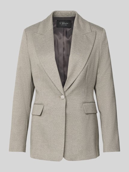 Slim Fit Longblazer aus Viskose-Mix Shop The Look MANNEQUINE