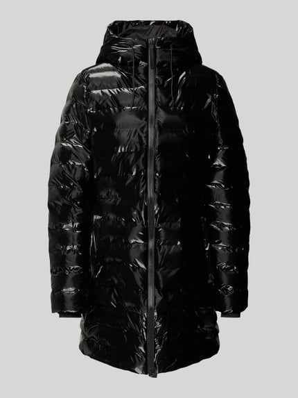 Rains Slim Fit Steppmantel mit Kapuze Modell 'LOHJA' Black 2