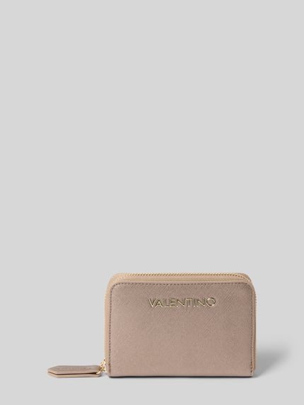 Valentino Bags Portemonnaie mit umlaufendem Reißverschluss Metallic Rosa 1