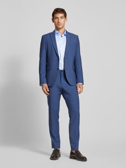 Seidensticker Slim Fit Businesshemd aus reiner Baumwolle Bleu 1
