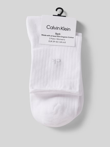 CK Calvin Klein Skarpety z detalem z logo w zestawie 2 szt. Biały 3