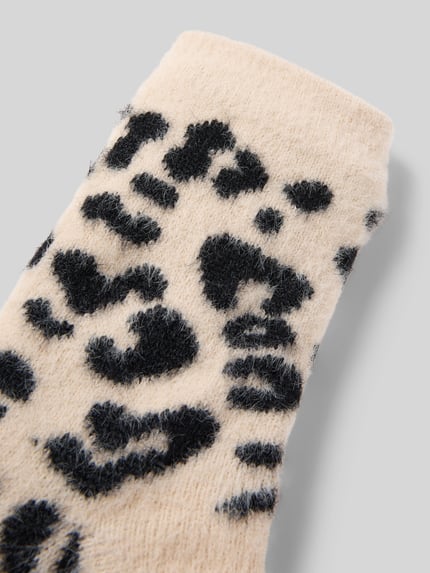 CAPELLI NEW YORK Socken mit geripptem Abschluss Beige 2