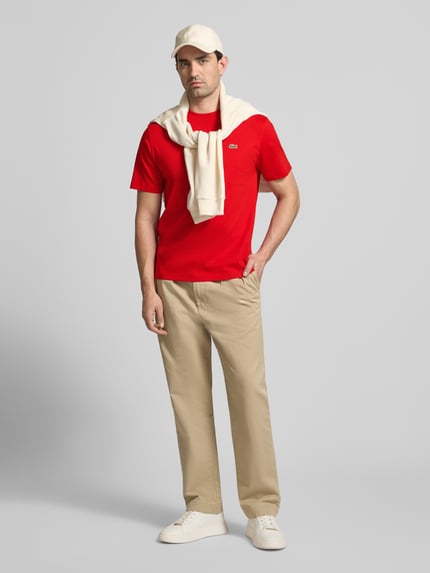Lacoste Regular Fit poloshirt van puur katoen Rood - 1