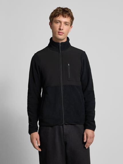 Blend Fleecejacke mit Reißverschlusstaschen Modell 'MARIO' Black 4