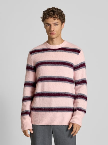 ANNARR Gebreide pullover met alpaca-aandeel model 'JOHAN' Felroze - 4