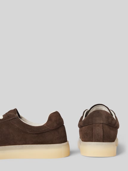 Copenhagen Ledersneaker mit Label-Print Modell 'CPH433' Dunkelbraun 2
