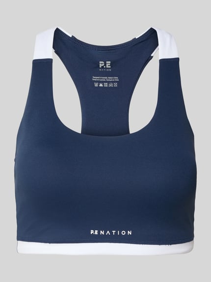 P.E Nation Sportbeha met racerback, model 'HIGHGATE' Donkerblauw - 2