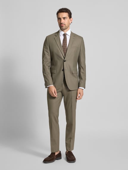 HUGO Slim fit 2-knoops colbert van wolmix, model 'ARTI' Groen - 1