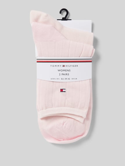 Tommy Hilfiger Sokken met elastische boordjes in een set van 2 paar Roze - 3