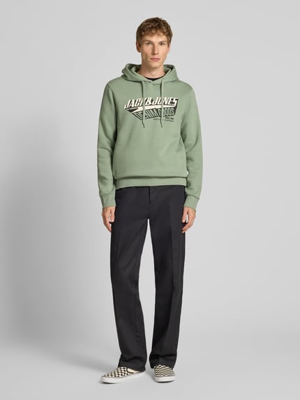 JACK & JONES Hoodie mit Kapuze Gruen 1