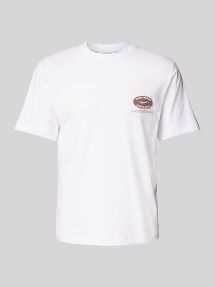 JACK & JONES T-shirt z nadrukiem z logo model ‘BOSTON’ Biały 2