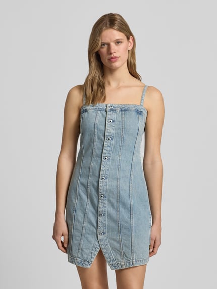G-Star RAW Slim Fit Minikleid in Denim-Optik Jeansblau Melange 4