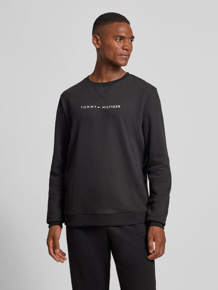 Tommy Hilfiger Regular Fit Sweatshirt aus Baumwoll-Mix Black 4