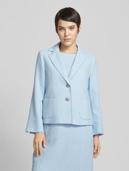 White Label Blazer mit aufgesetzten Taschen Hellblau 4