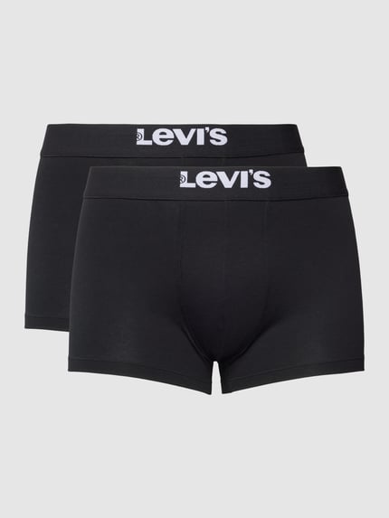 Levi's® Boxershort met elastische band met logo model 'SOLID BASIC TRUNK' Zwart - 2