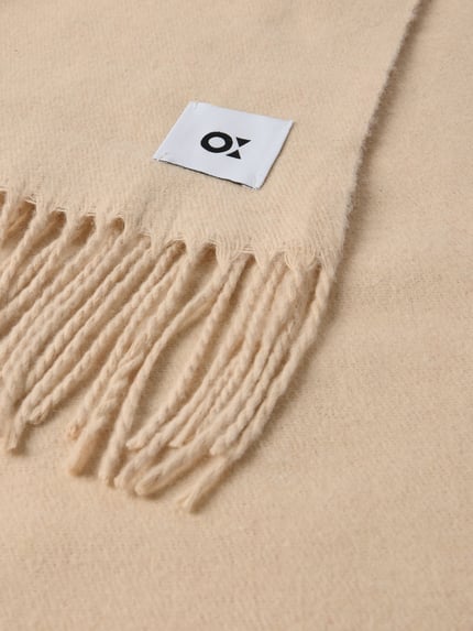 OPUS Schal mit Woll-Anteil Modell 'BOA' Beige 2