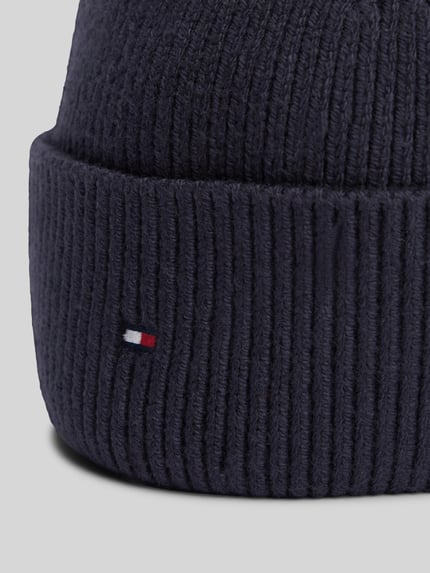 Tommy Hilfiger Mütze aus Baumwoll-Mix mit Woll-Anteil Marine 2