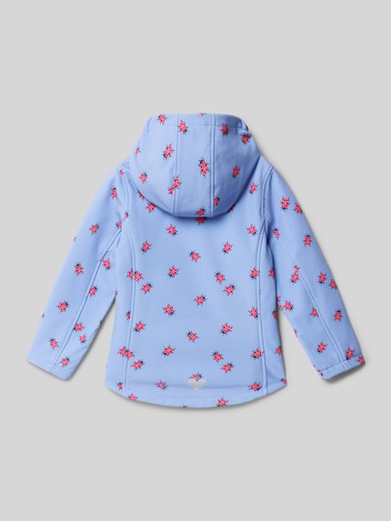 Tom Tailor Kurtka softshell o kroju regular fit z odblaskowymi elementami Błękitny 3