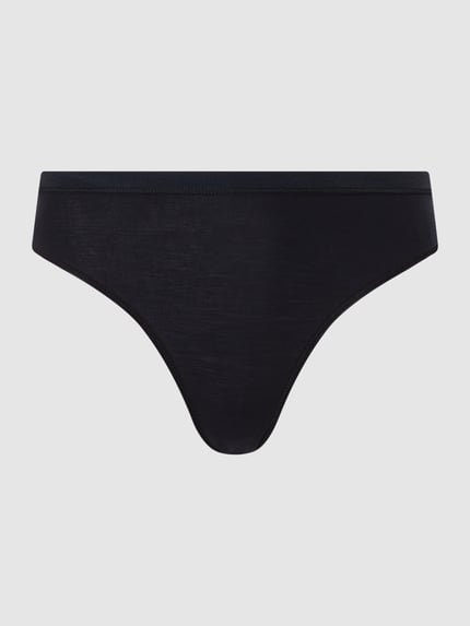 HANRO String mit Stretch-Anteil Modell 'Cotton Sensation' Black 2