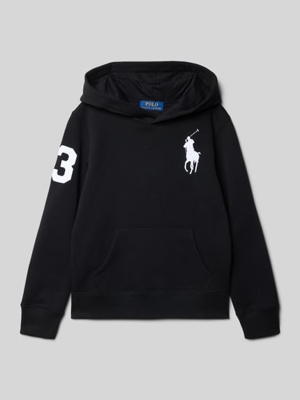 Polo Ralph Lauren Teens Bluza z kapturem i wyhaftowanym logo Czarny 1