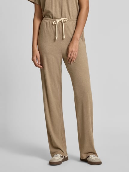 American Vintage Sweatpants mit elastischem Bund Modell 'YPAWOOD' Sand Melange 4