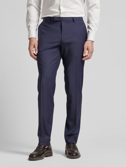 CINQUE Slim Fit Anzughose mit Bügelfalten Modell 'Castello' Marine 4