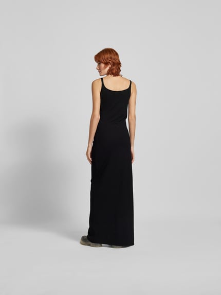 Rabanne Maxi-jurk met knoopsluiting Zwart - 5