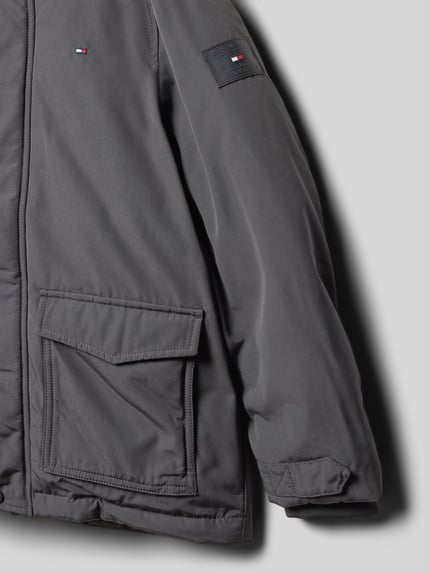 Tommy Hilfiger Teens Parka o kroju regular fit z dwustronnym zamkiem błyskawicznym Grafitowy 2