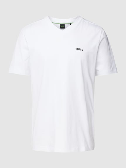 BOSS Green T-shirt met V-hals Wit - 2