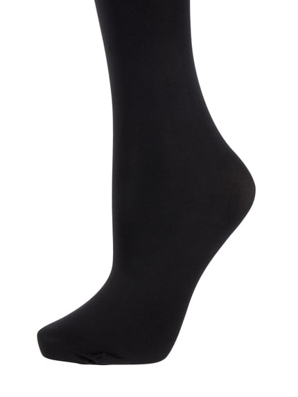 FALKE Strumpfhose mit transparentem Design Modell 'SEIDENGLATT'- 40 DEN Black 2