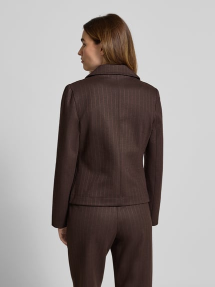 Rich & Royal Slim Fit Blazer mit Reverskragen Dunkelbraun 5