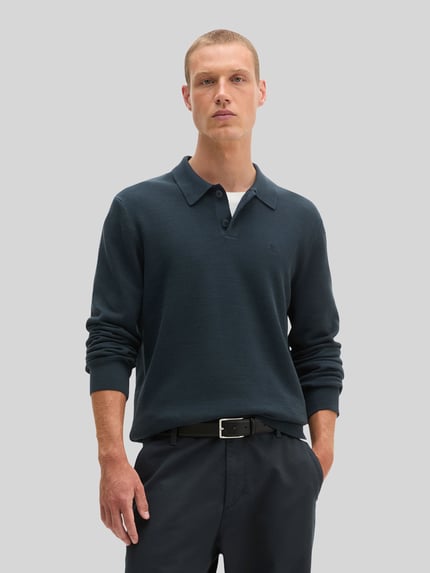 Marc O'Polo Pullover mit Polokragen Marine 4