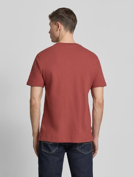 PME Legend T-Shirt mit Rundhalsausschnitt Rostrot 5